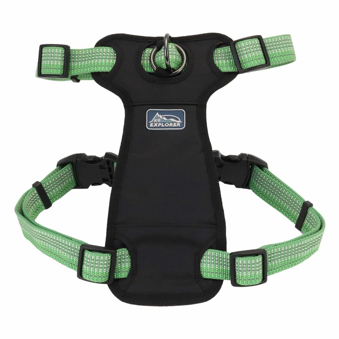 Coastal - K-9 Explorer - Brights Reflective Front-Connect Harness, Meadow, 1" x 20"-30"