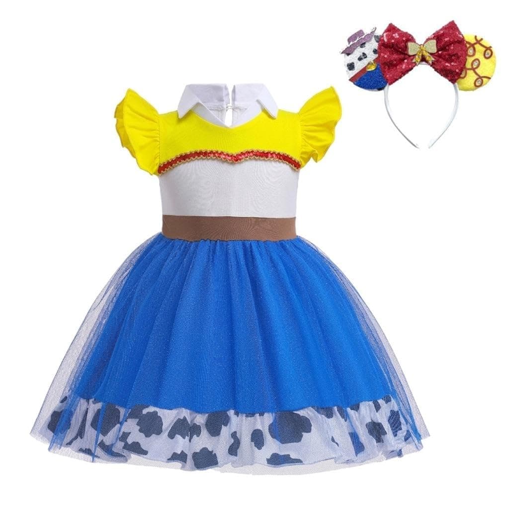 Dressy Daisy Cowgirl Tulle Dress Costume, Blue, 3-6 Months