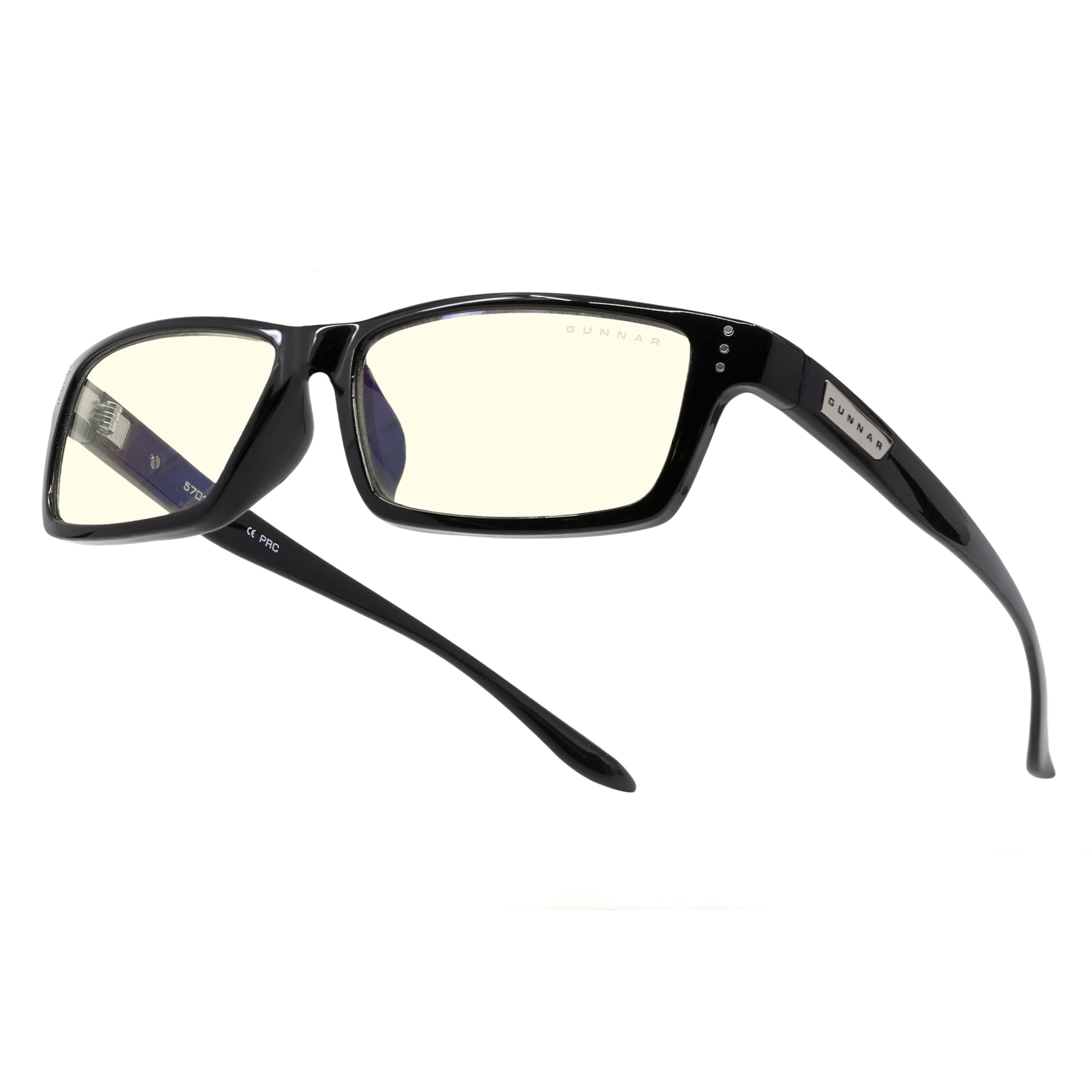 GUNNAR Optiks RIO-00109 Riot Computer Glasses with Liquet Lenses, Block Blue Light, Anti-Glare, Minimize Digital Eye Strain, Prevent Headaches, Reduce Eye Fatigue and Sleep Better, Onyx/Liquet