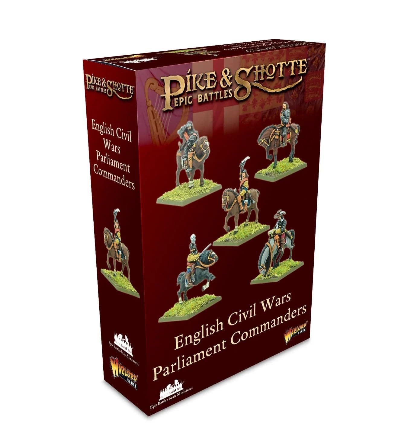 Warlord Games Pike & Shotte Epic Battles - English Civil Wars Parliament Commanders Military Table Top Wargaming Plastic Model Kit 212413002