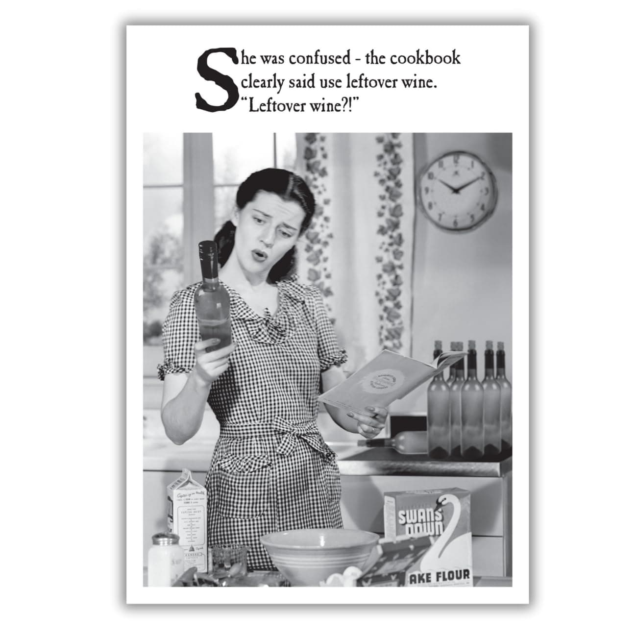 On The Ceiling, Funny Birthday Card, Happy Birthday Card for Her, Generic Birthday Card