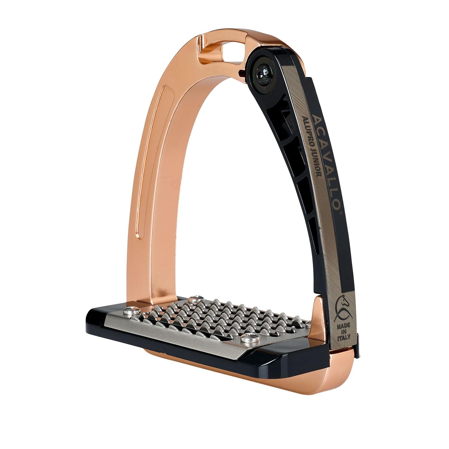 Acavallo Alupro Junior Stirrups, One Size, Rose Gold, Set of 2