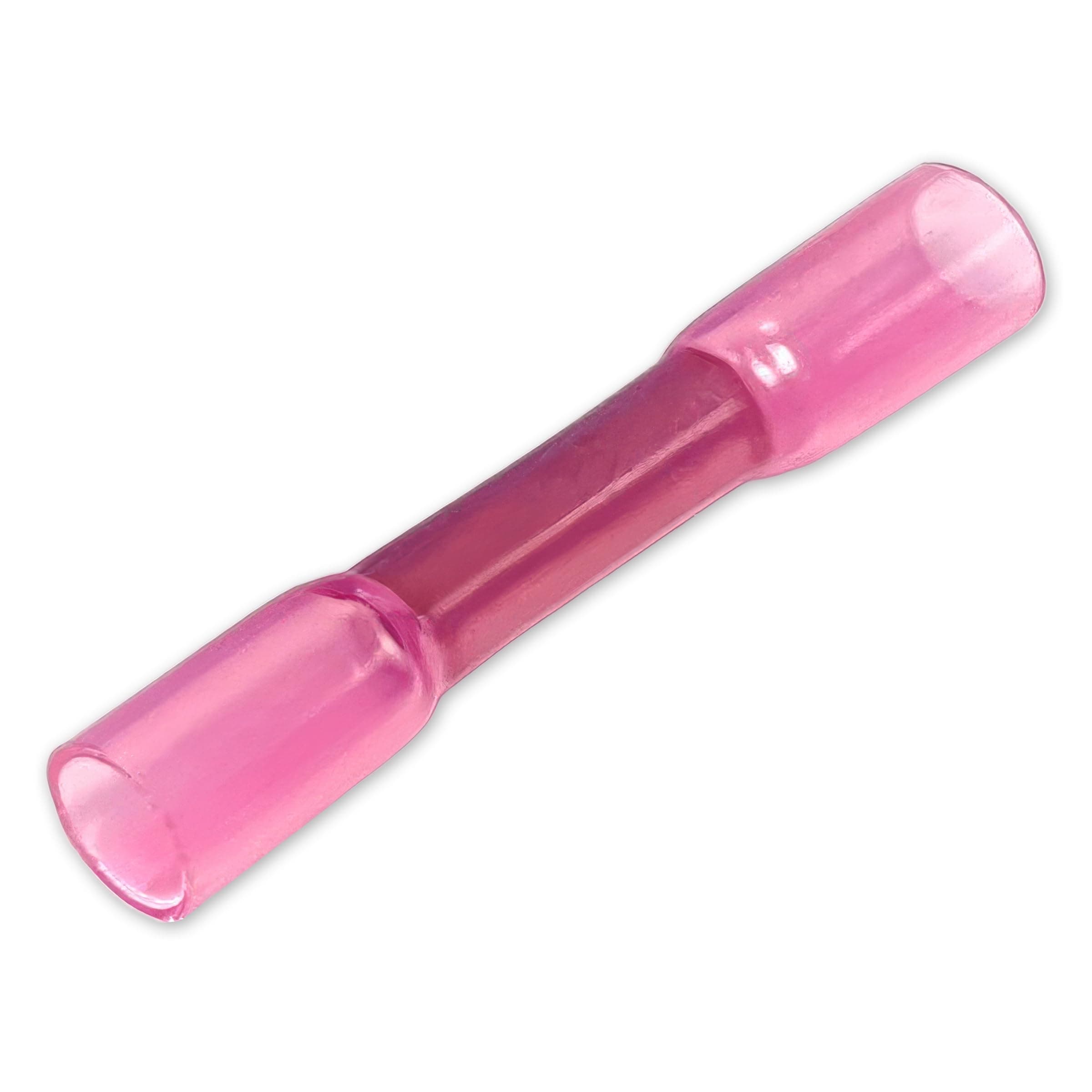 Heat Shrink Butt Splice Connectors with Adhesive Liner - 22-16AWG (Red) - 100 Pack