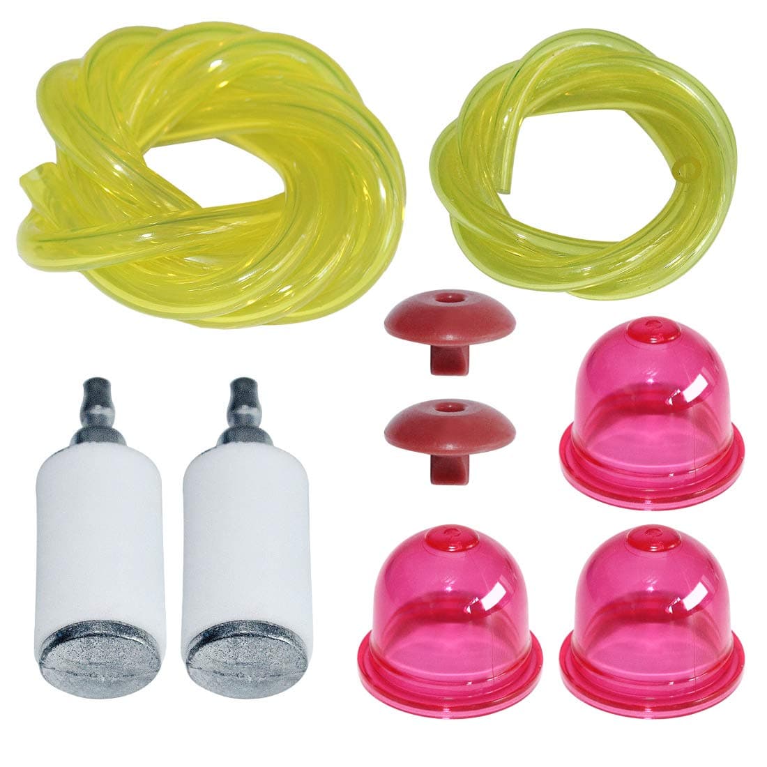 AUMEL Fuel Line Filter & Primer Bulb & Check Valve Kit Fit WEEDEATER Featherlite 530058709 POULAN P1500 P2500 P3500 P4500 Trimmer Part