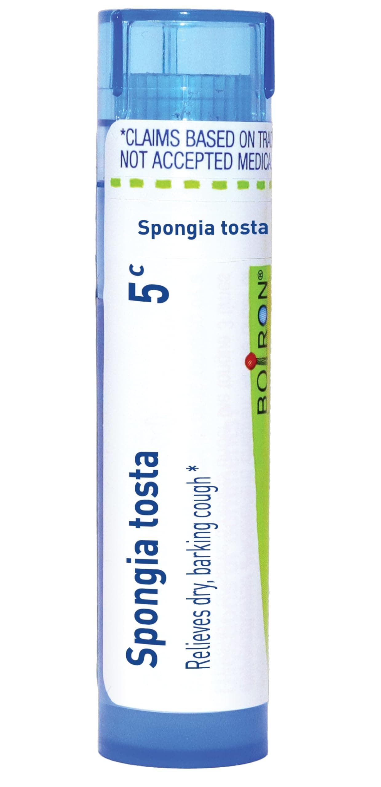 Boiron Spongia Tosta 5C for Dry, Barking Cough - 80 Pellets