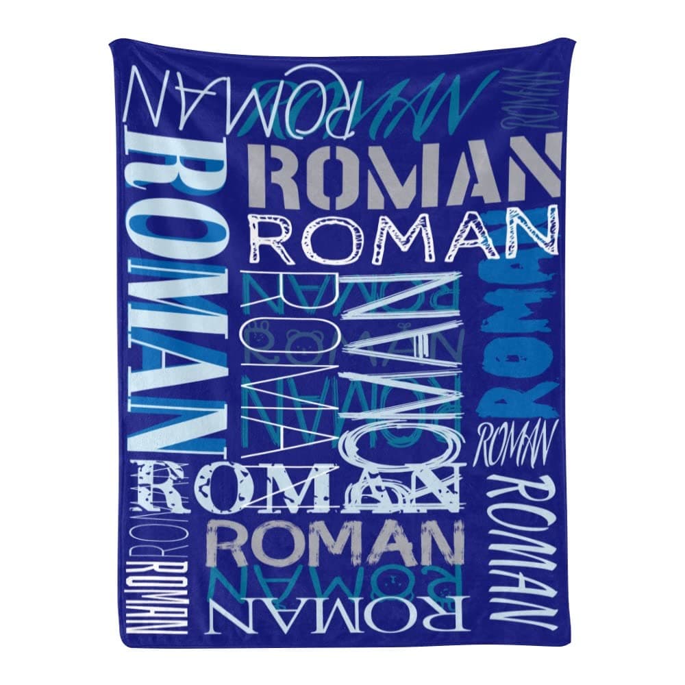 Dr.TOUGH Personalized Blankets for Kids Name Blankets Customized Blanket for Baby Boy Girl Adult