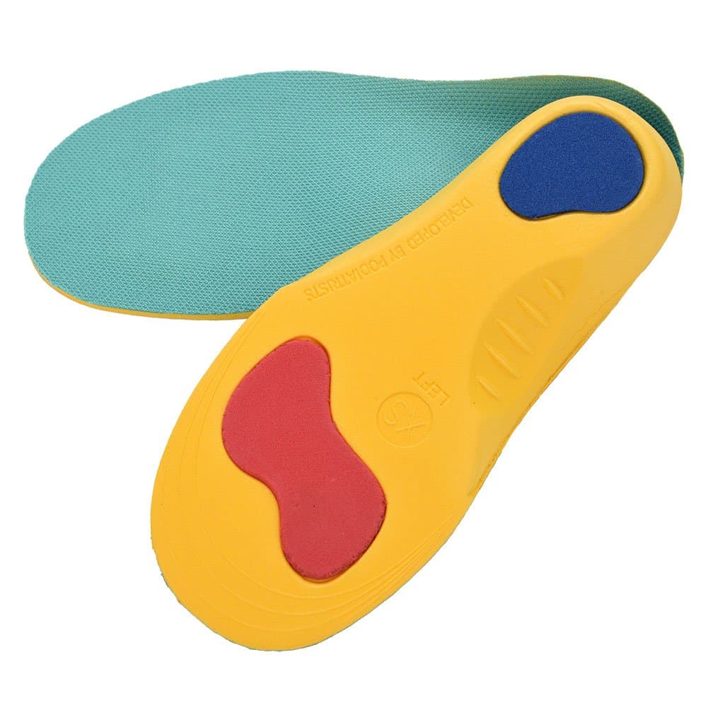 Kids Insoles with Arch Support, Breathable Shock Absorbing Shoe Inserts for Children, 3D Cushion Foot Support Pads for Sneakers & Casual Shoes (M)