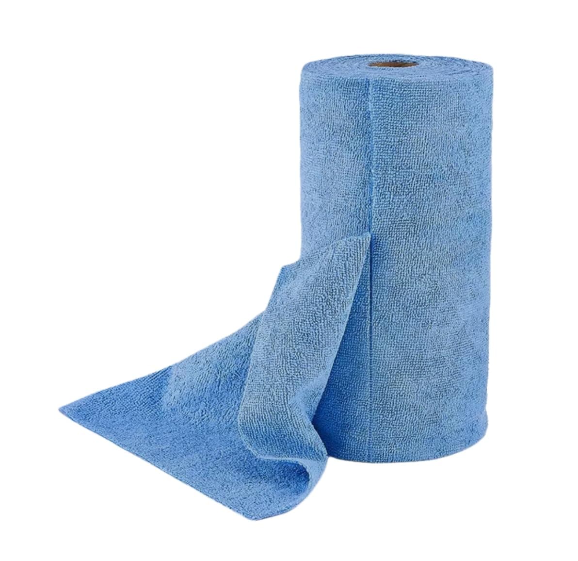 Zaakoo Microfiber Cleaning Cloth Roll, 20 Pack Reusable Tear Away Towels, 9.8" x 9.8", Cleaning Supplies Dish Rags Ultra Absorbent and Lint Free Cleaning Rags Towels for Car, House, Kitchen, Blue