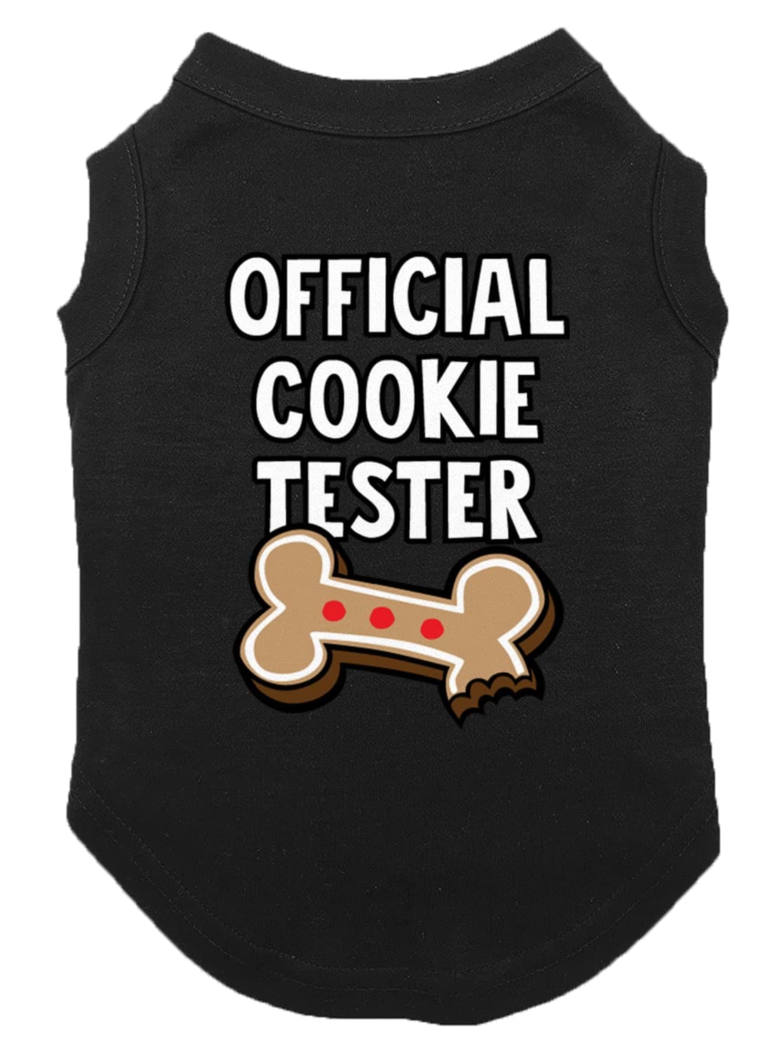 Official Cookie Tester - Merry Christmas Xmas Gingerbread Dog Shirt (Black, 3X-Large)