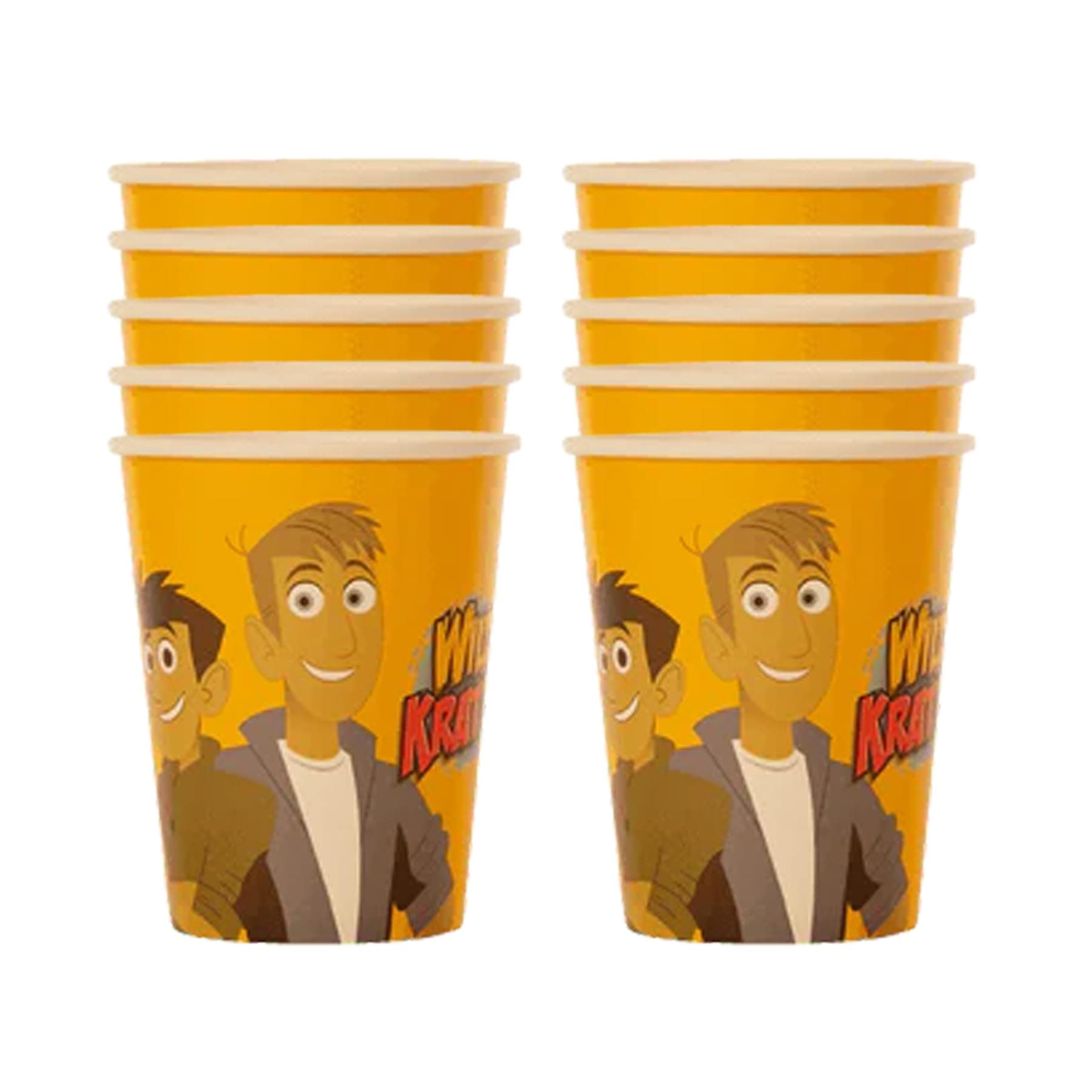 Mighty Mojo Wild Kratts Party Cups – 20 Pack Kids Birthday Supplies – Reusable Cartoon Adventure Party Favors