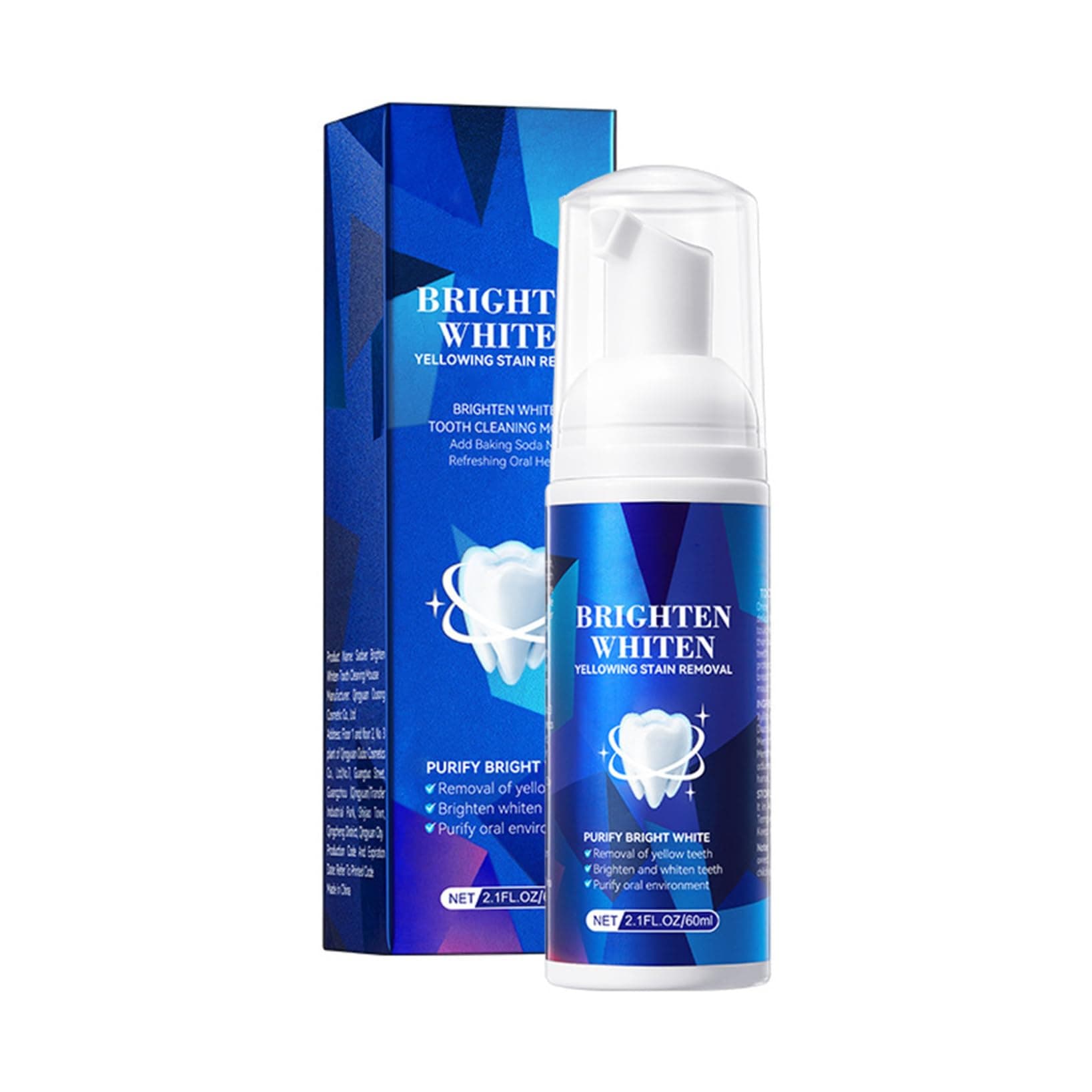LiiYii All-Day Fresh Breath Foaming Toothpaste, Mint Flavored for Gum Support & Gentle Teeth Cleaning Blue One Size