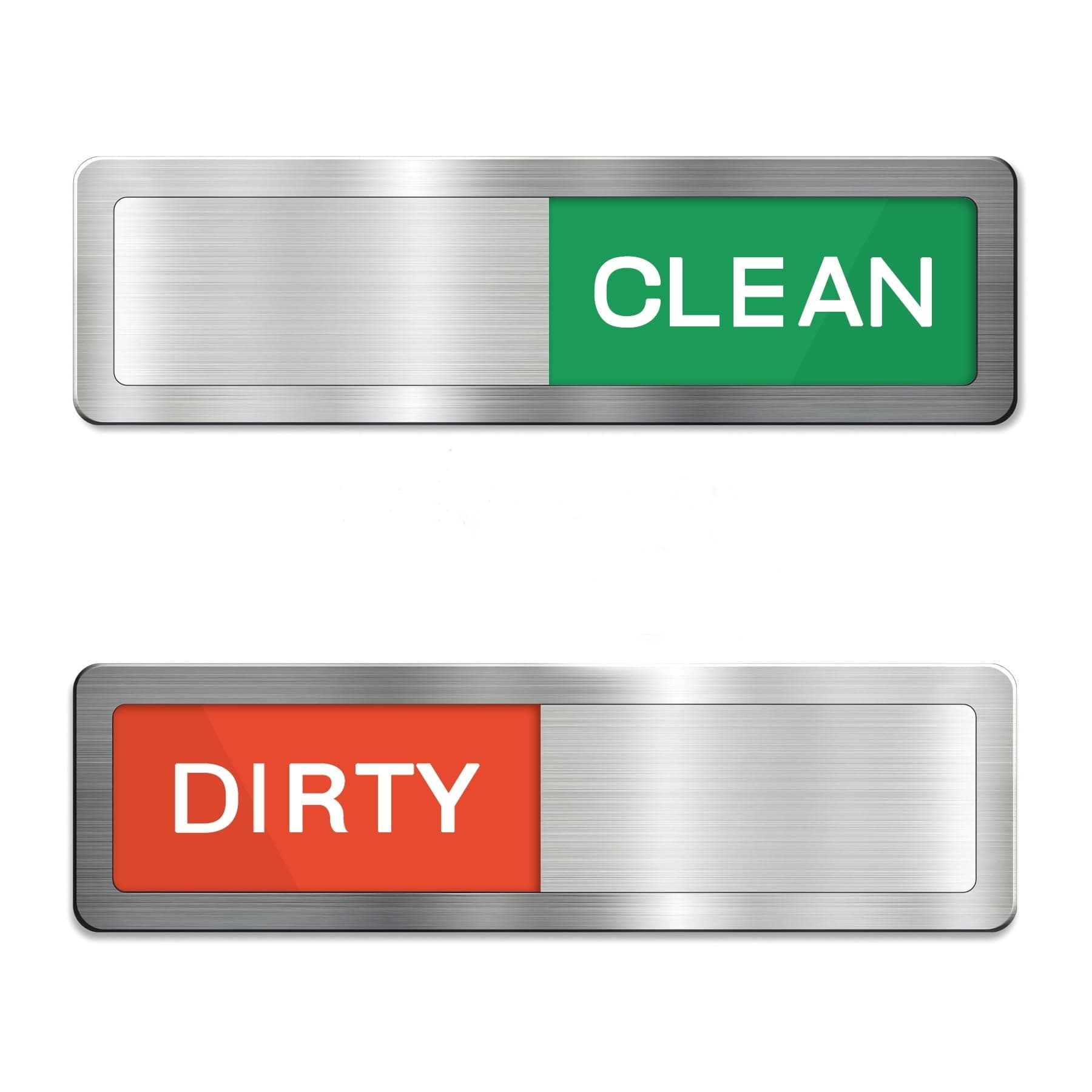 Dishwasher Magnet Clean Dirty, Clean Dirty Dishwasher Magnet, Clear and Easy to Read Font, Cleaning and Dirt Reminder Signs, Fashionable Kitchen Decoration(Red Green)