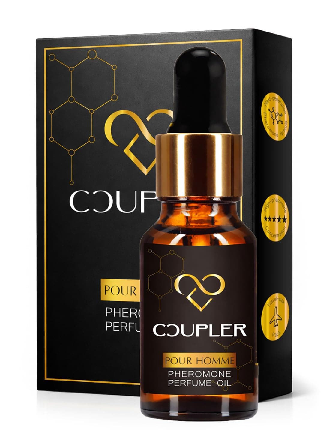 COUPLER Pheromone Perfume for Men - Pheromone Oil Cologne for Man 10 ml