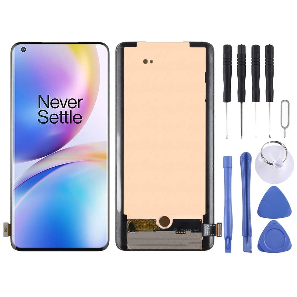AMOLED LCD Screen for OnePlus 8 Pro with Digitizer Full Assembly(Black)