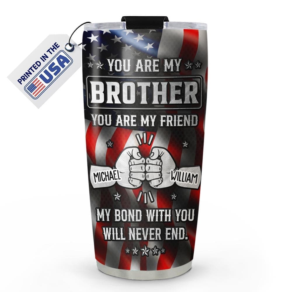 Wrappiness You’re My Brother 20oz Tumbler Brother Gifts from Sister - Stainless Steel Travel Mug Gift for Son, Siblings on Birthday, Fathers Day, Christmas Gifts