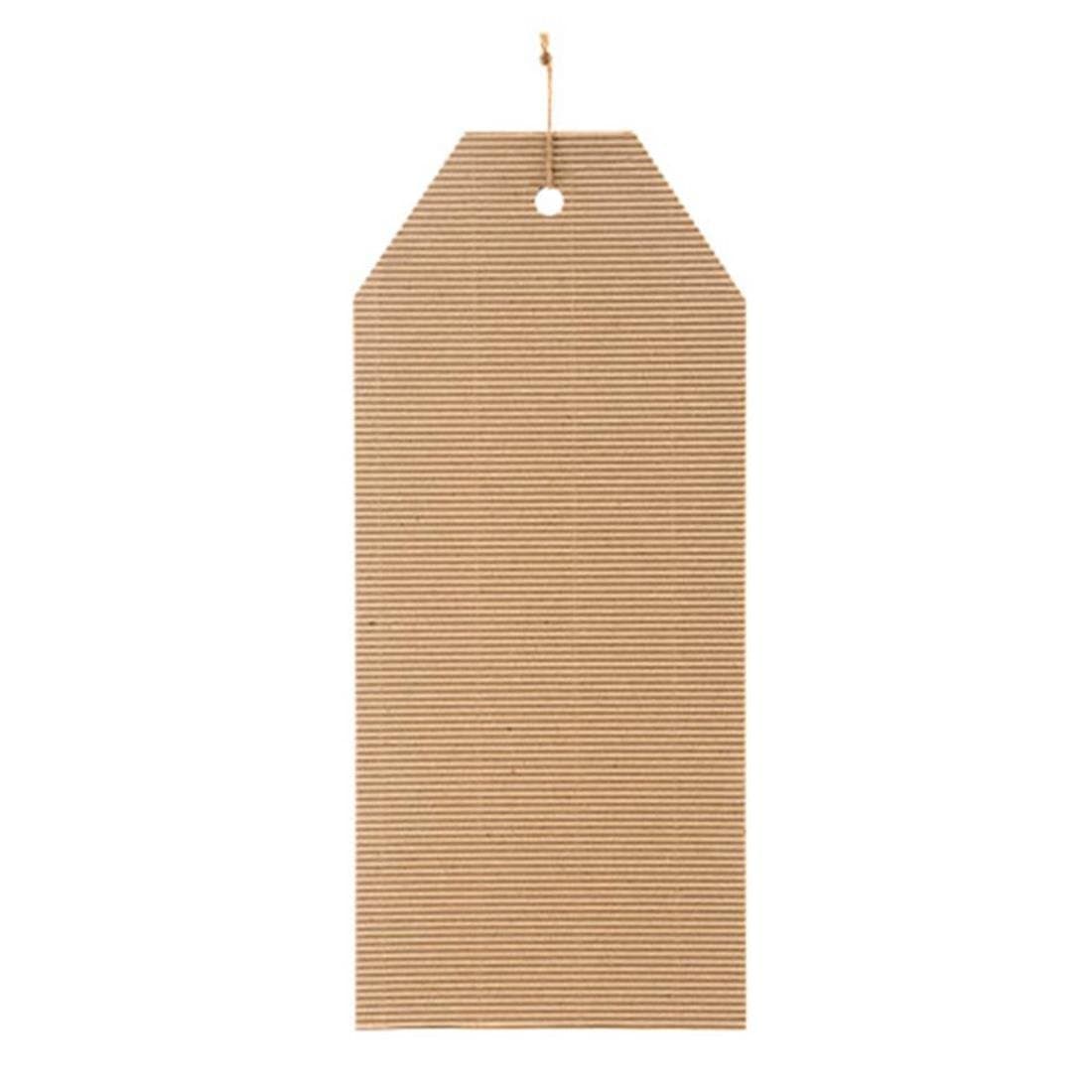 Darice 30011896 Wood and Corrugated Cardboard Signs-XL Tag