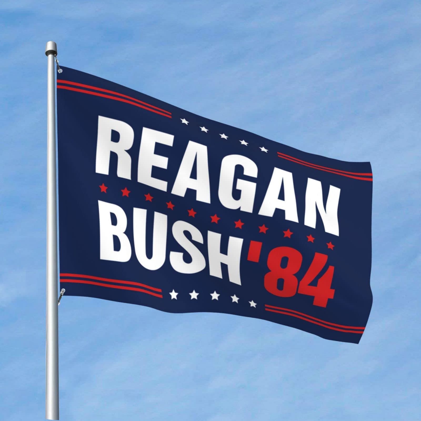 Stuff For Boys Room Reagan Bush 84 Campaign Flag Cool Dorm Room Flags Flags For Dorms (Size : 60X90CM)