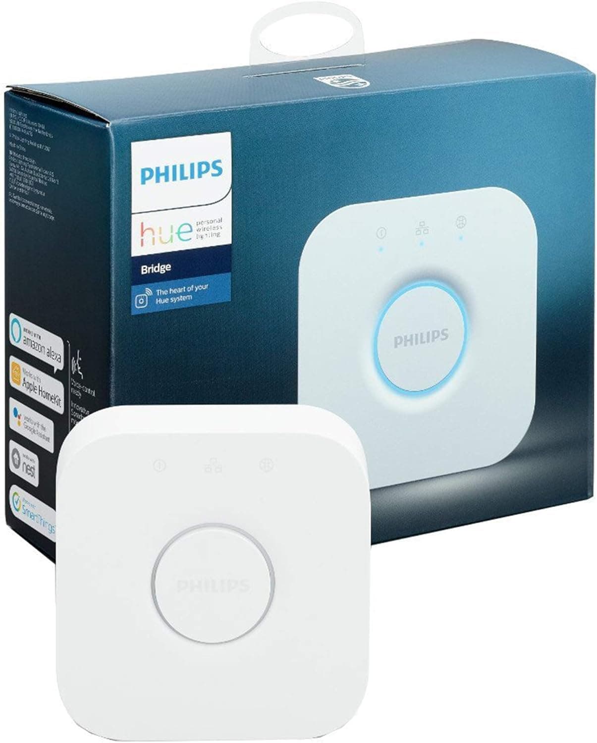 Philips Hue Bridge, Smart Home Automation Hub, White