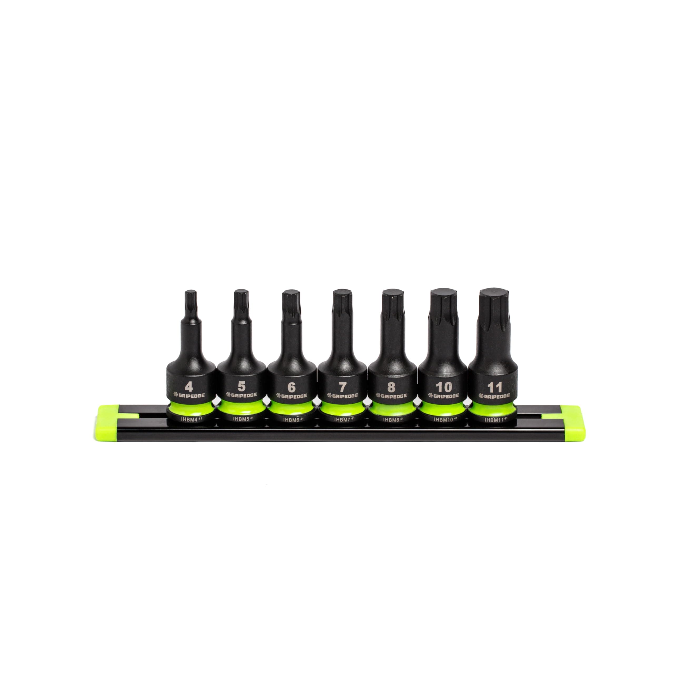 Grip Edge -7-PC 3/8 DR Short Metric Impact RPT HEX Driver S