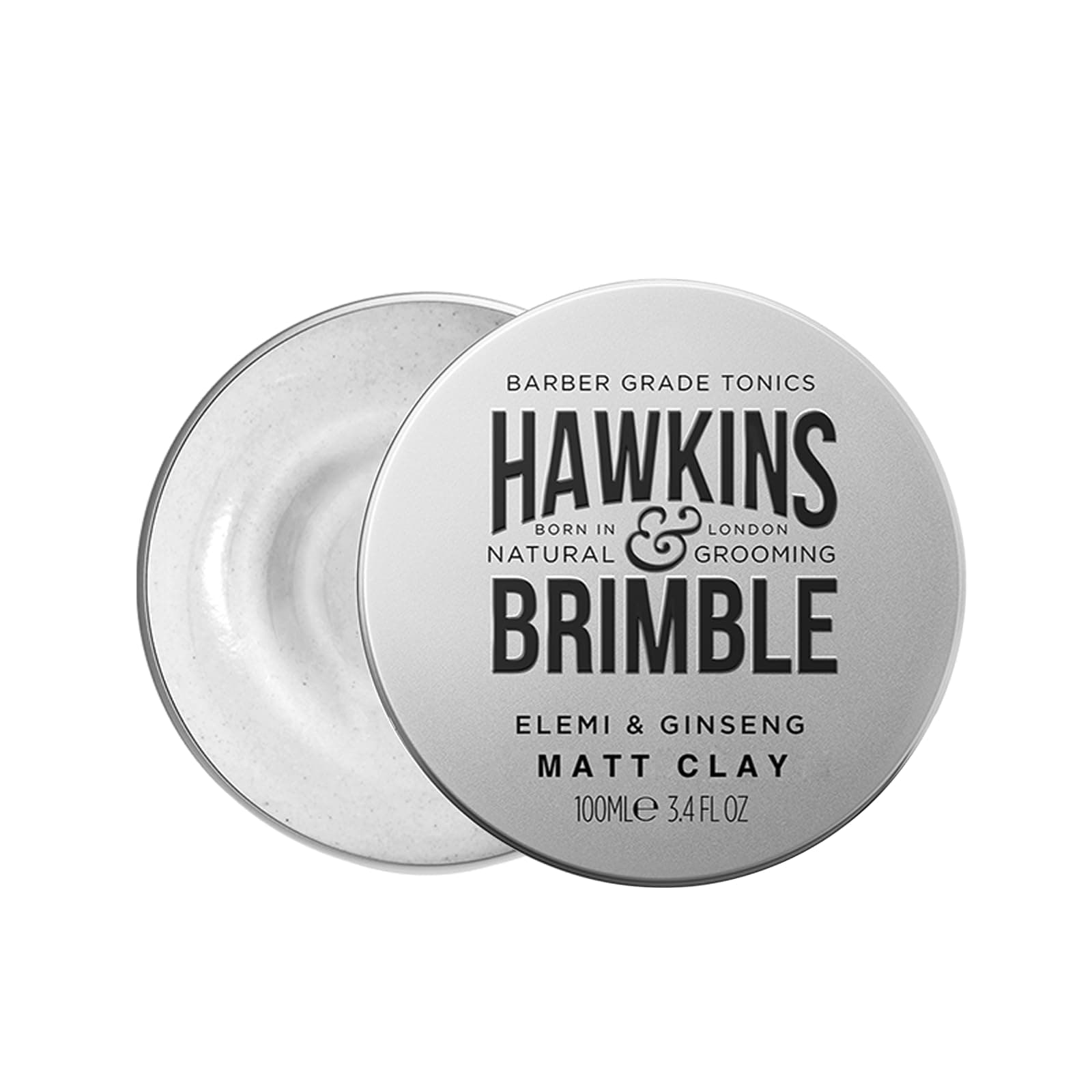 Hawkins & Brimble Matt Clay 100ml/ 3.4 fl oz - Non Greasy Matte Hair Styling Paste For Men | Softens Repairs Allows for Restyling | Naturally Fragranced Awarding Winning Products