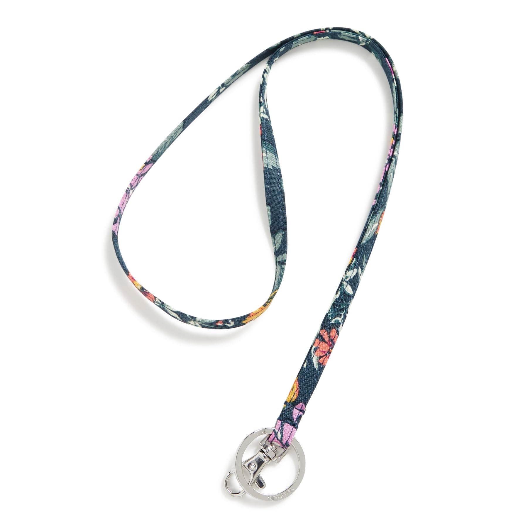 Vera Bradley Women's Cotton Lanyard, Fresh-Cut Floral Green, One Size