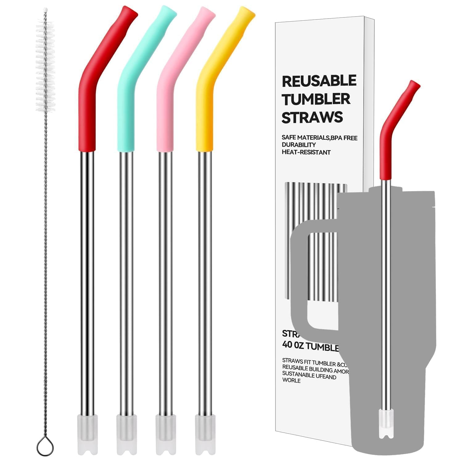 40 oz Stainless Steel Straws for Stanley Cup,Simple Modern, Meoky Tumbler
