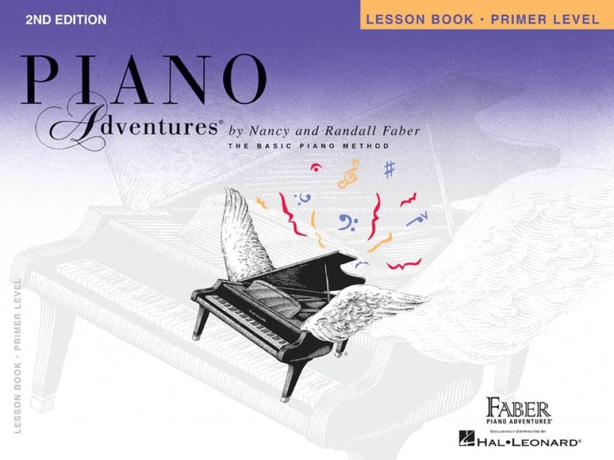 Piano Adventures: Lesson Book - Primer Level, 2nd Edition | Beginner Piano Method Book for Kids and Adults | Sheet Music for Learning Notes Rhythm and C 5-Finger Patterns | Faber Piano Teaching Book