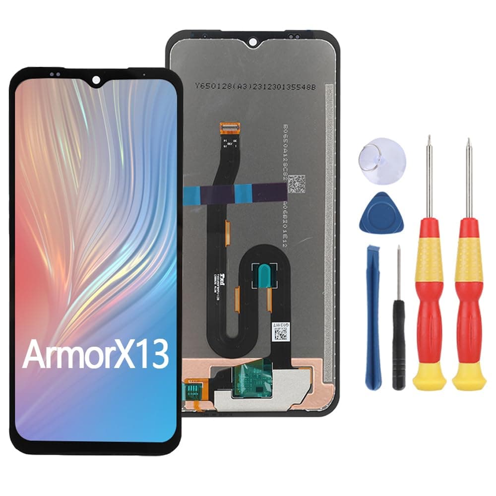 SiuVorZhi LCD Display Compatible with Ulefone Armor X13 LCD Display Touch Screen Assembly Repair Replacement Parts with Tools.