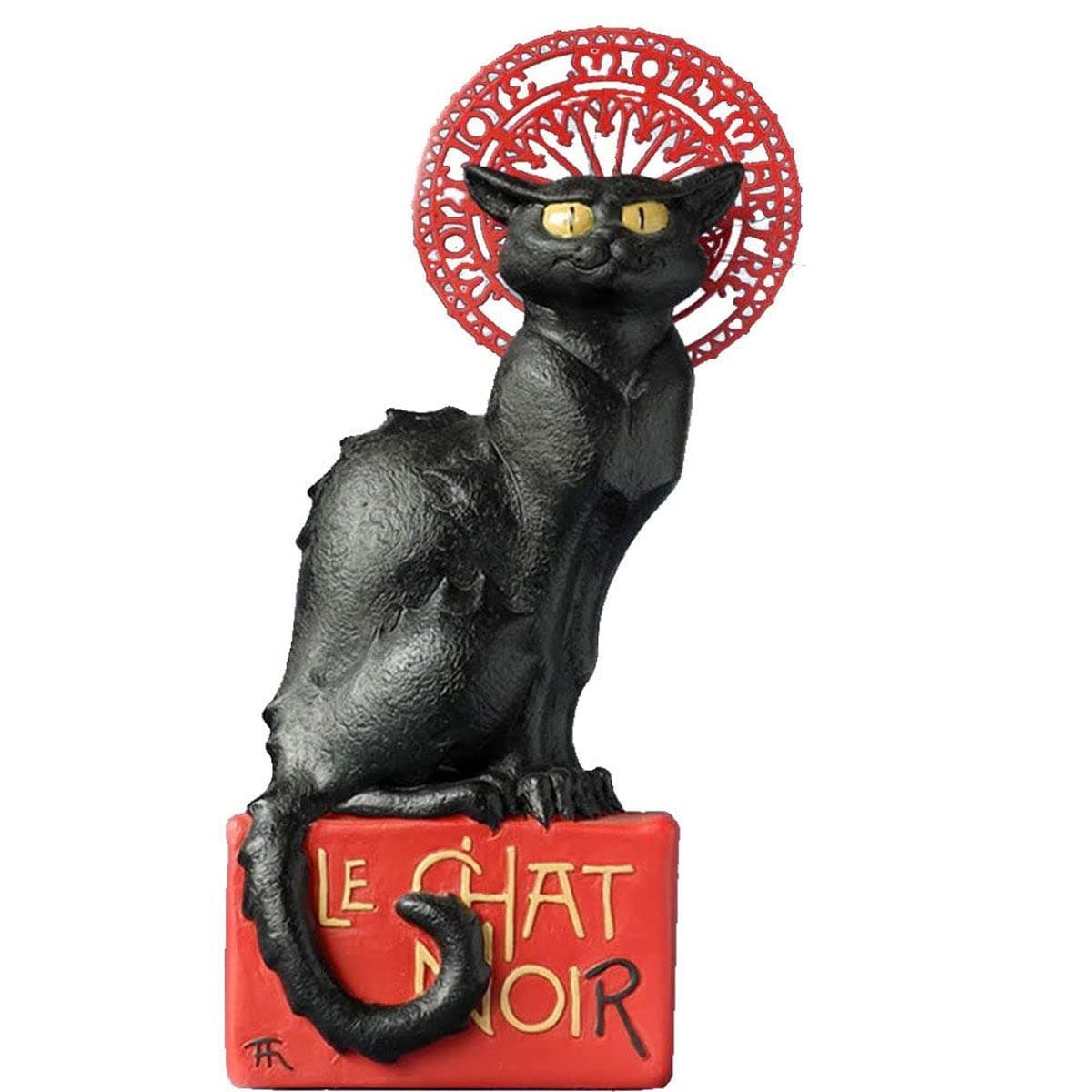 Parastone Le Chat Noir Black Cat Statue French Figurine Montmartre by Steinlen