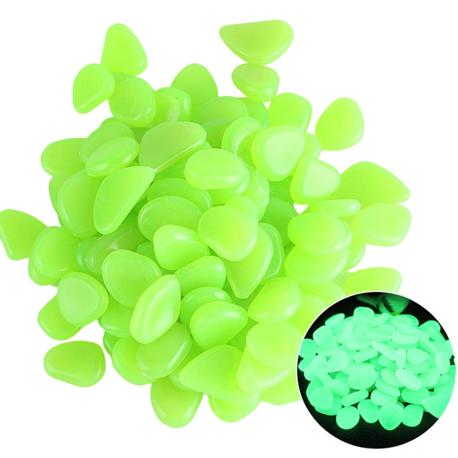 Pack of 100 Rhinestones for Aquarium Garden Decoration Craft Projects Resin Stones for Garden