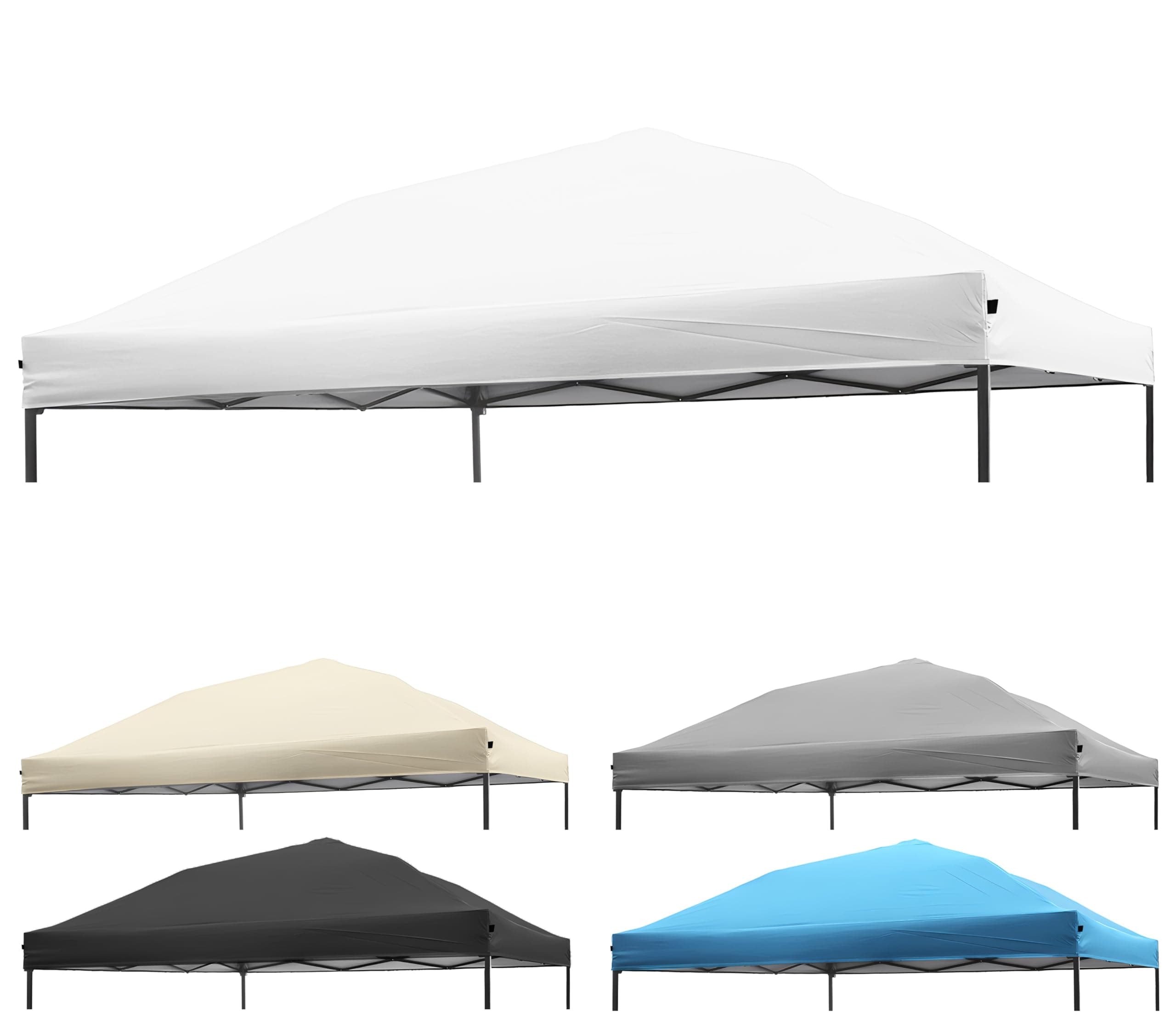 Canopy Replacement Top Tent Top Cover for 8x8ft Pop Up Paty/Tent (Vertical Leg) Instant Canopy Cover White 1pcs Only