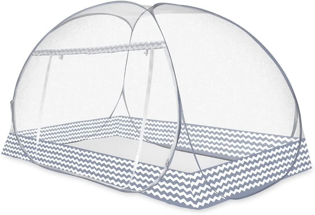 MOSHAKALA Instant Pop-Up Mosquito Net Tent for Bed | Full Enclosure Design with Ultra-Fine Mesh & Portable Foldable Frame | Indoor/Outdoor Camping, Travel Bed Canopy - Easy Setup & Pack up(Twin Size)