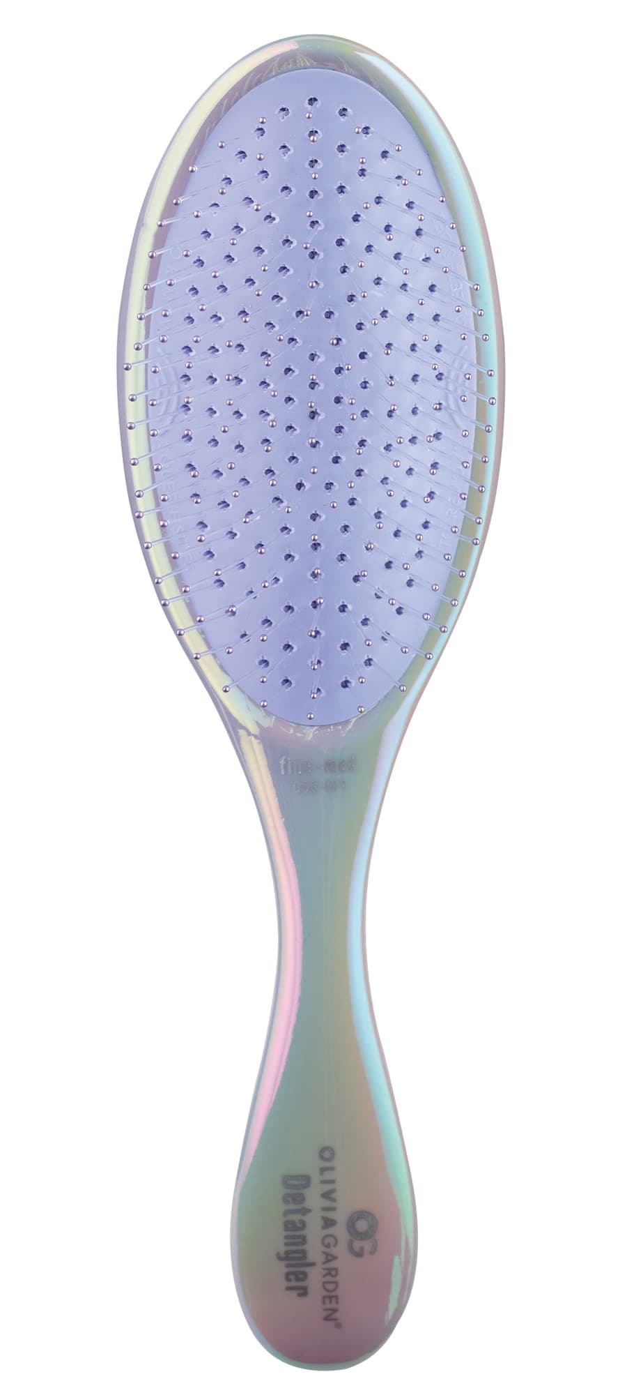 Olivia Garden Aurora Detangler Brush for Wet and Dry Fine to Medium Hair - Detangling Brush for Women, Men, Kids – Opal Purple