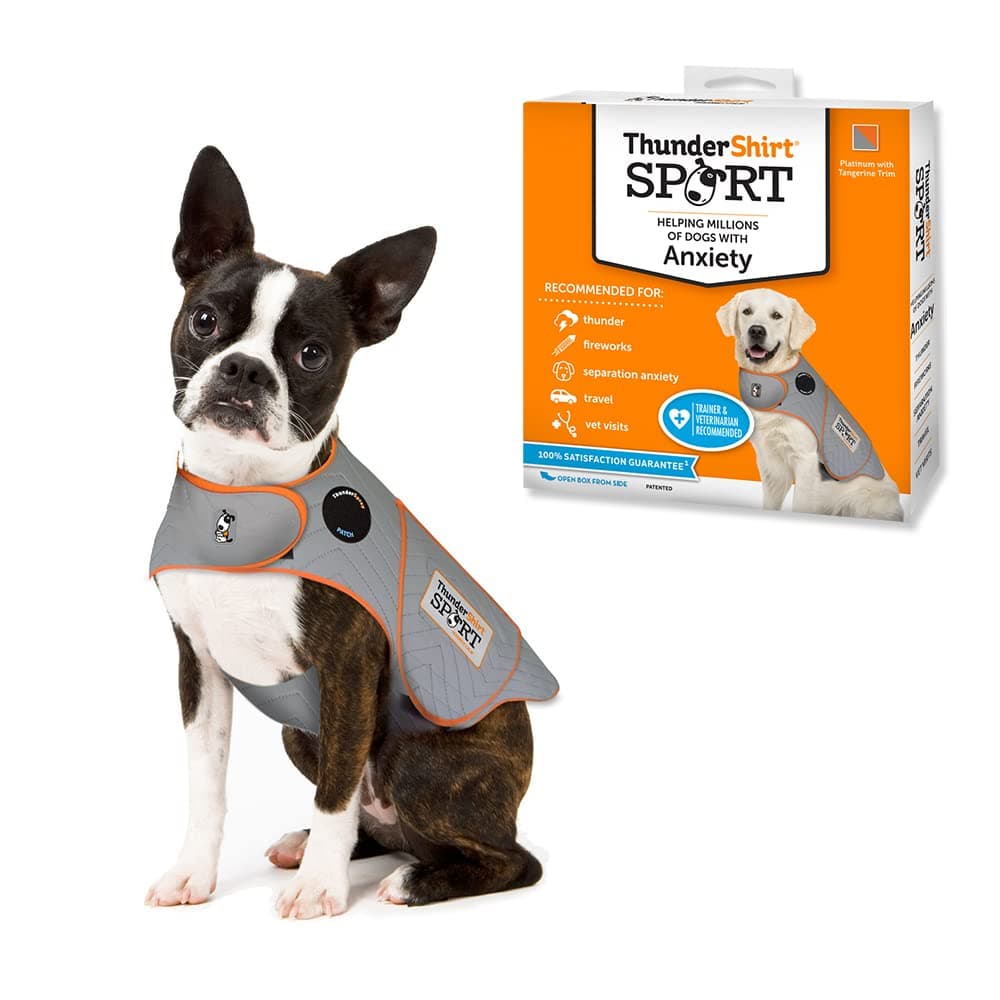Thundershirt Dogs Clothing Thundershirt Dog Anxiety Jacket, Platinum, X-Small US