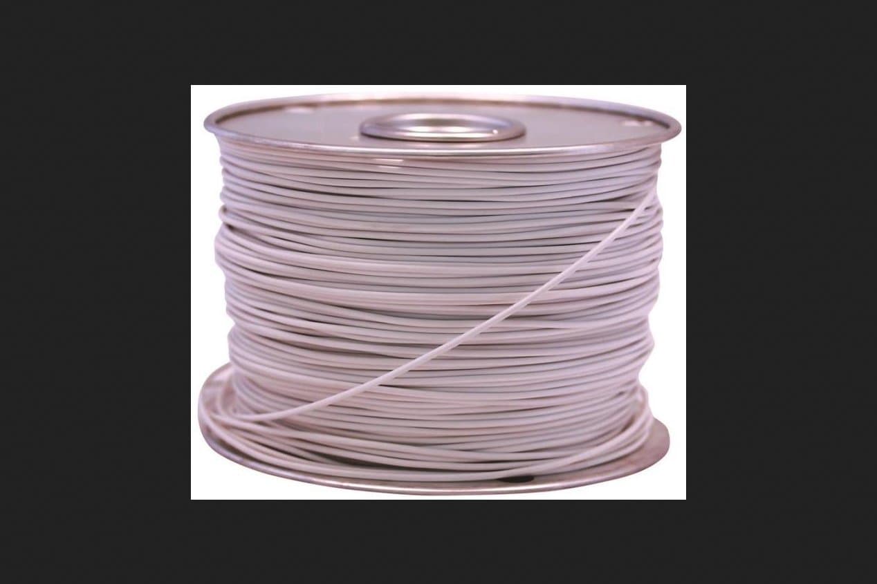Southwire 55669023 100' X 14 Gauge White GPT Primary Wire Cable Principal