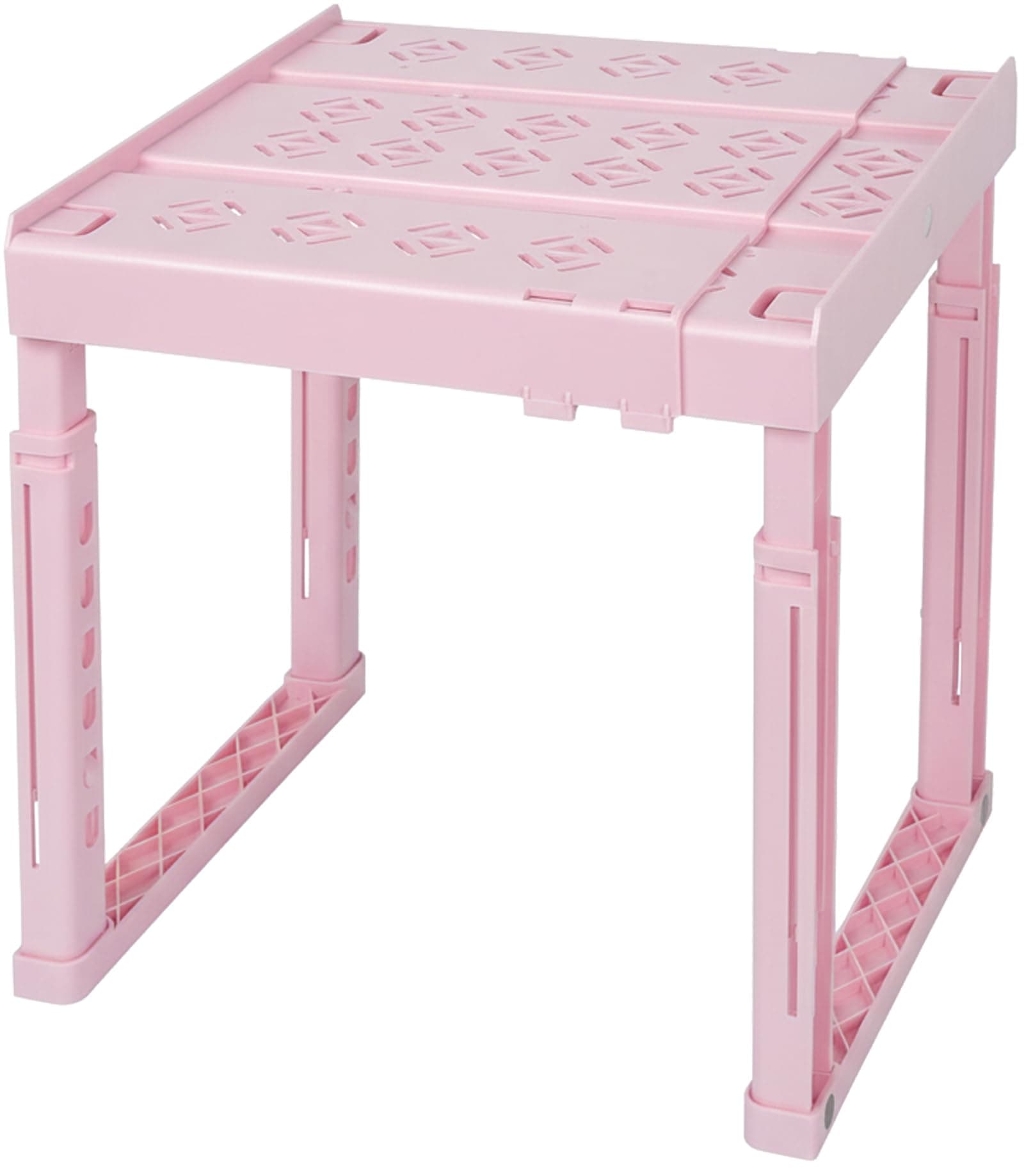 Piffny Locker Organizer Shelf, Adjustable Width and Height, Ideal Locker for School, Office, and Gym Lockers… (Pink)