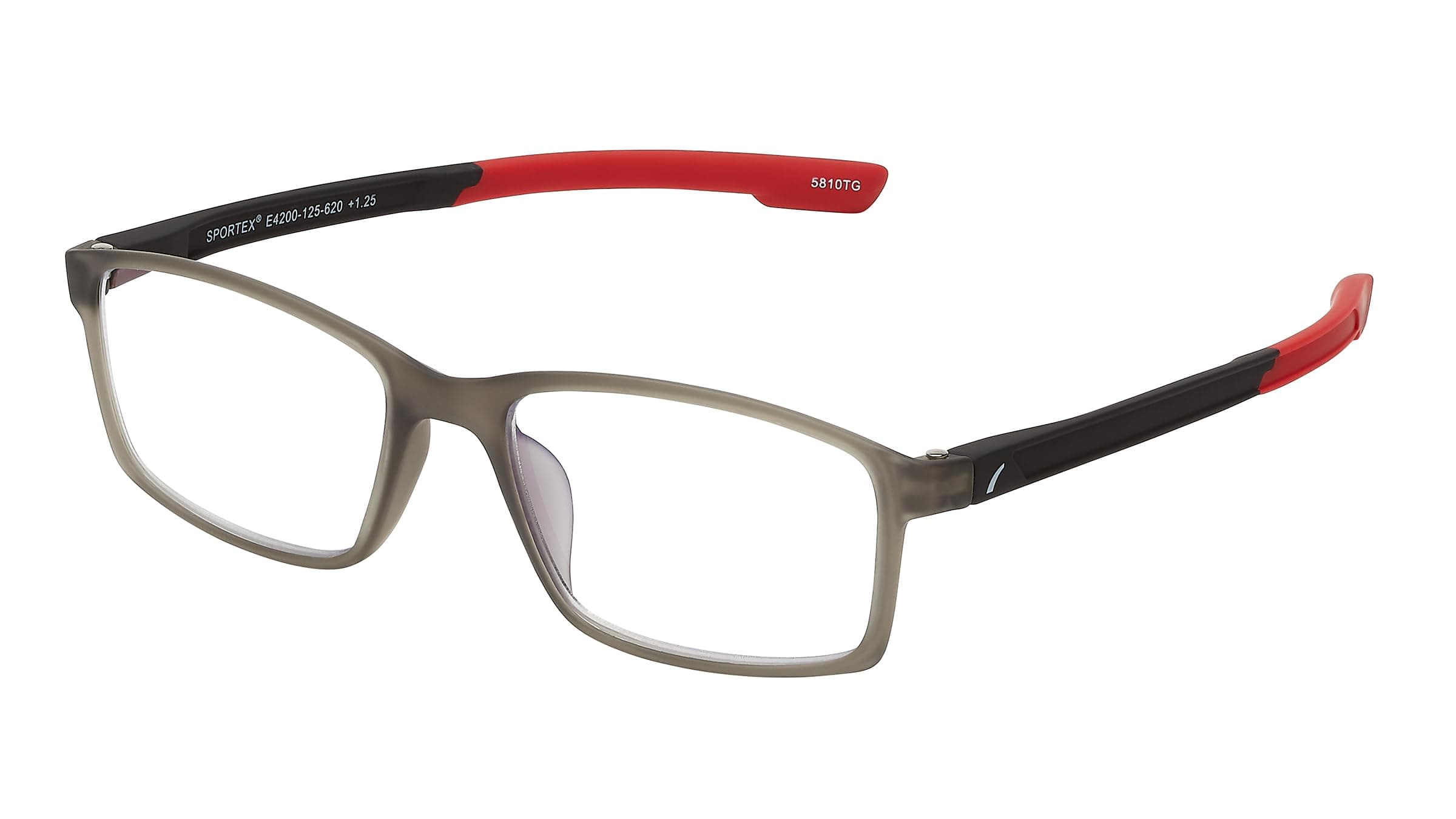 SAV Sportex E4200 Reading Flexible, Durable, Lightweight, High-Performance Blue Light Glasses, Red, 1.75