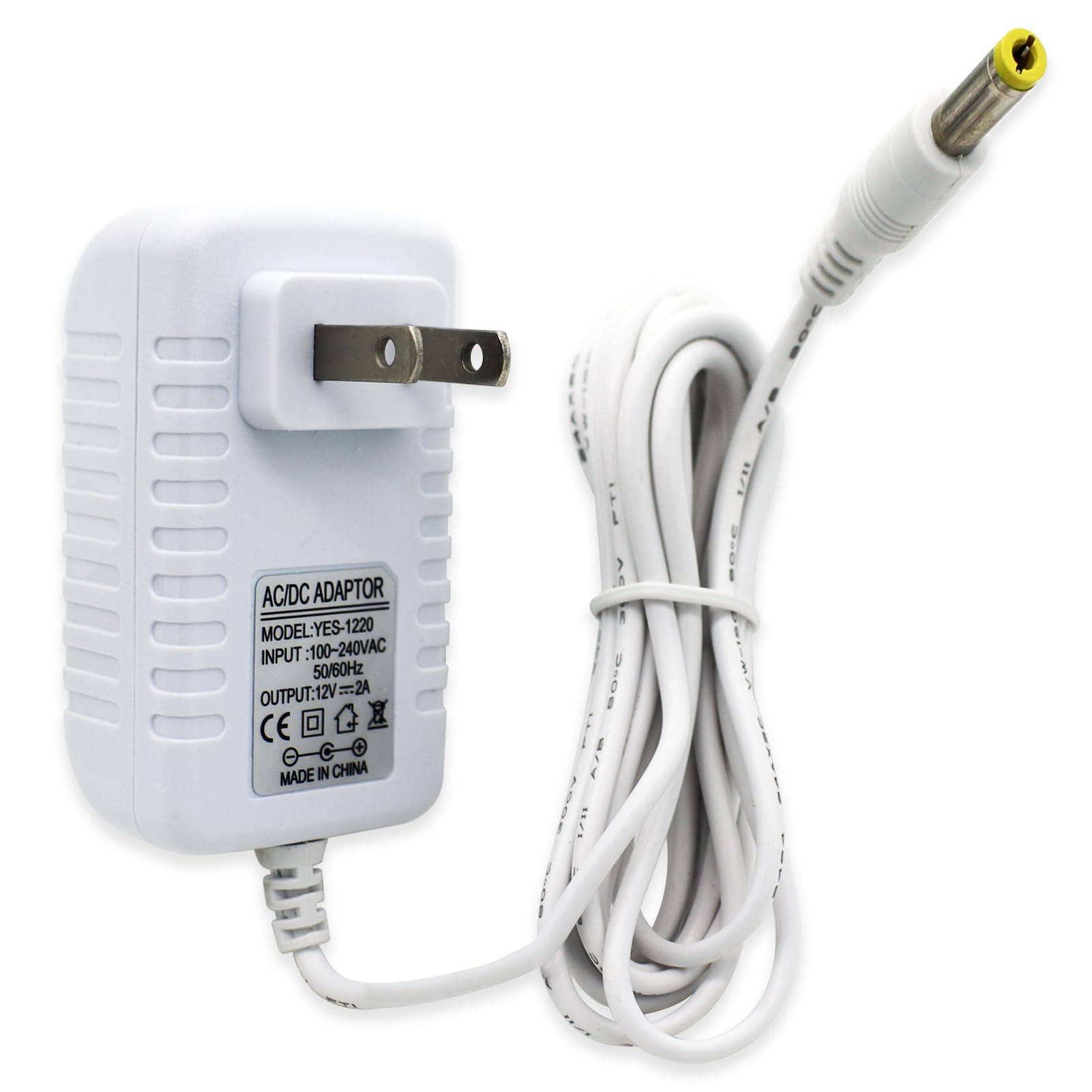 SEEHOM 12V Charger Replacement for Spectra Breast Pump S1, S2 Plus, S3 Pro, 9 Plus, SPS100, SPS200, M1, Power Supply Charging Cord for Electric Breast Pumps, White