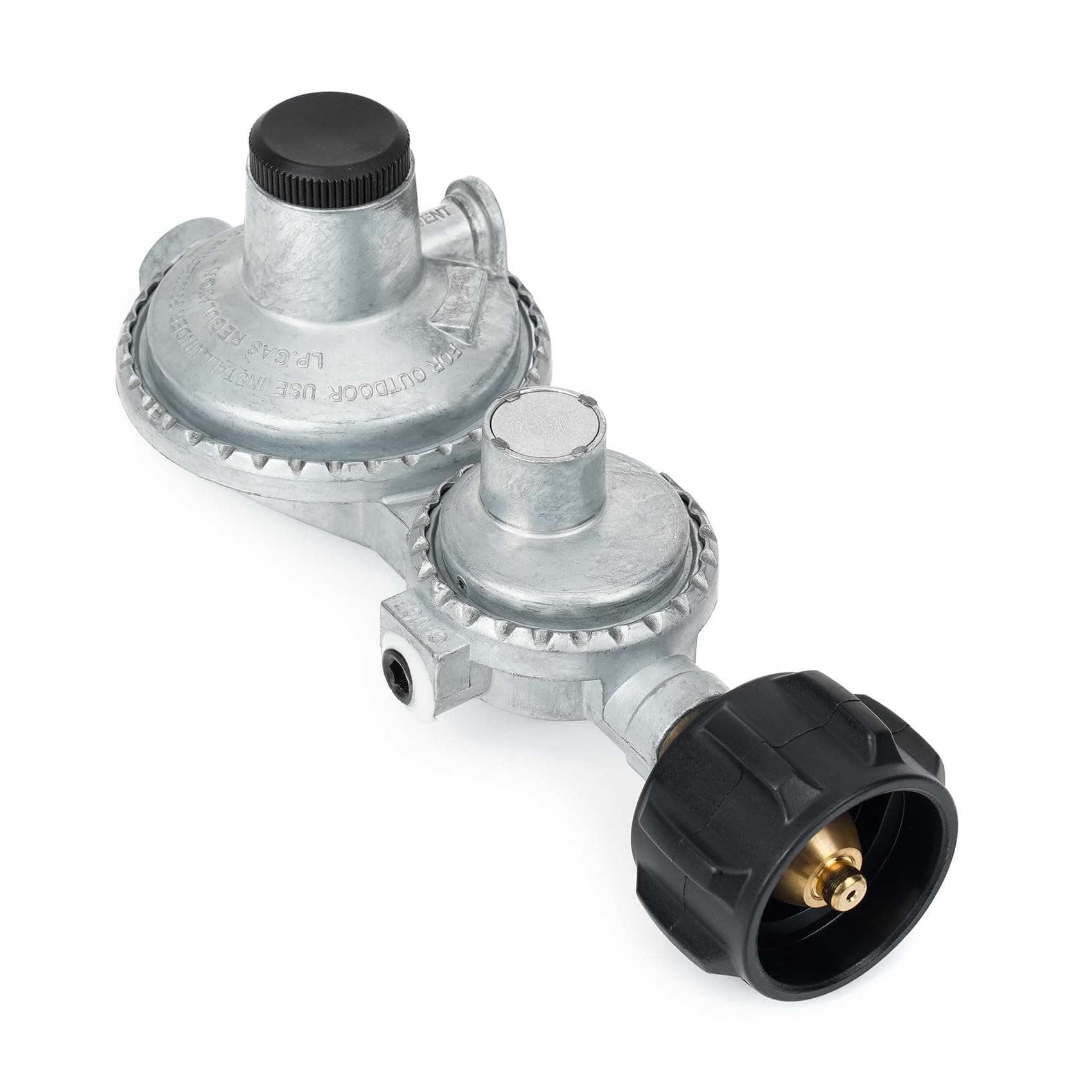 Stanbroil Horizontal Two Stage Propane Regulator with QCC for RV, Campers