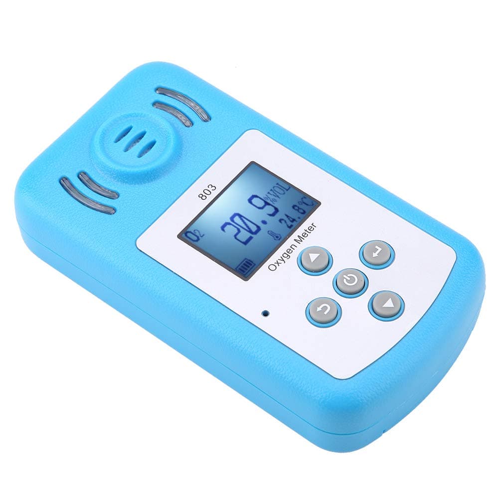 803 Blue Digital Oxygen Gas Leak Detector, BatteryPowered, Convenient, HighQuality, Effective Safety Instrument for Continuous Concentration Detection in the Work Environment