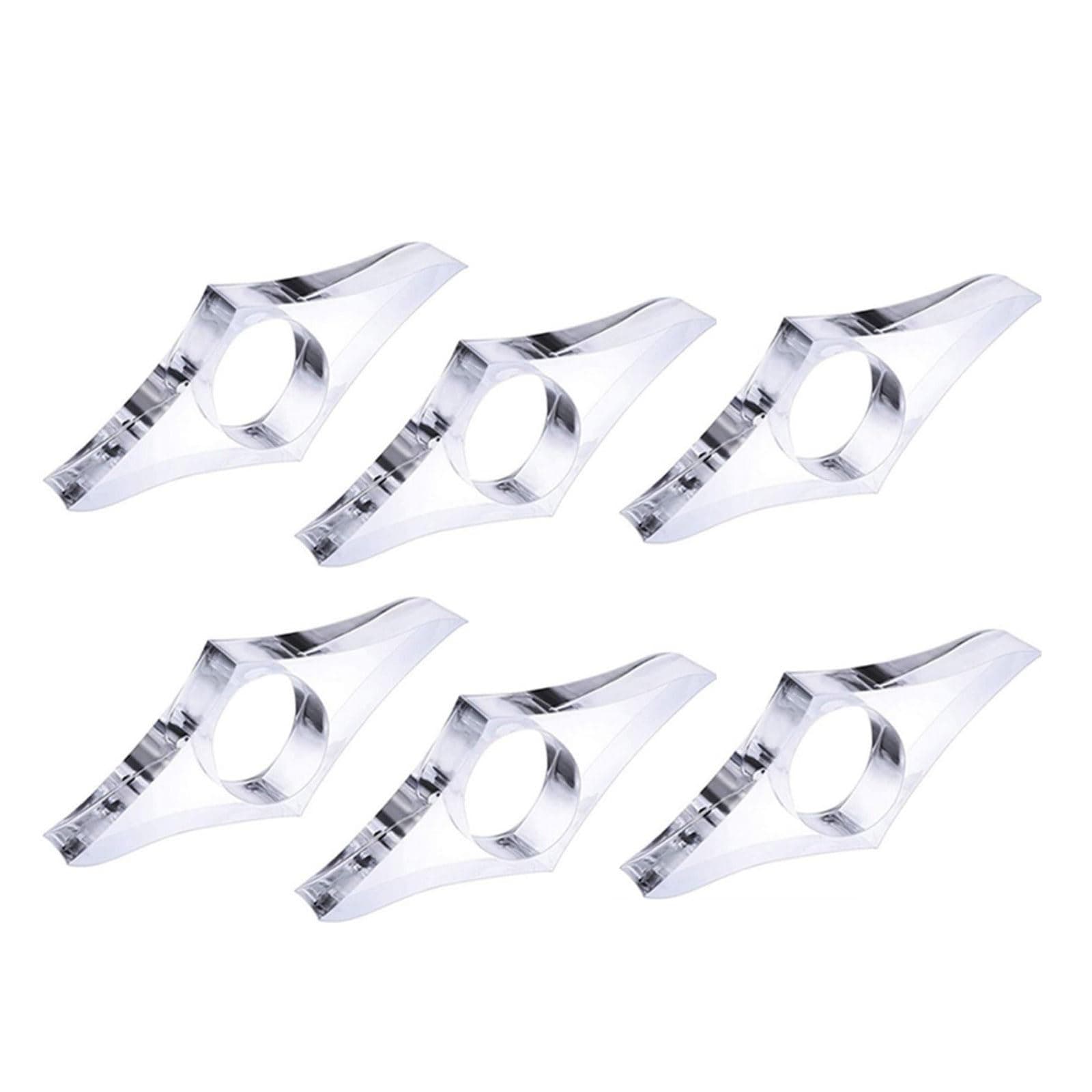 6pcs Book Page Holder for Reading,Clear Acrylic Spreader with Thumb,Acrylic Thumb Book Support Book Page Holder,Portable for Paperback or Hardcovers