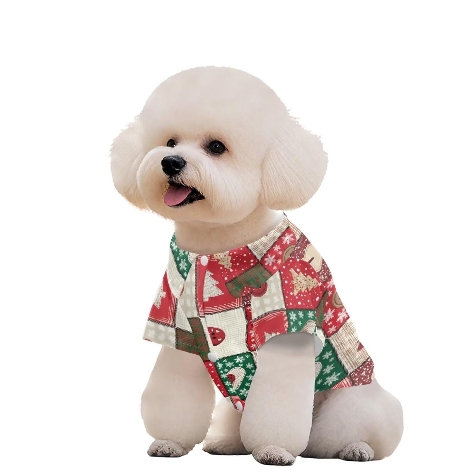 Bivxisrvo Christmas Plaid Dog Shirts for Pet Clothes Clothes Soft Breathable Puppy Shirts Printed Pet T-Shirt Puppy Christmas Cosplay Xmas Pet Apparel for Dogs and Cats Girls Boys