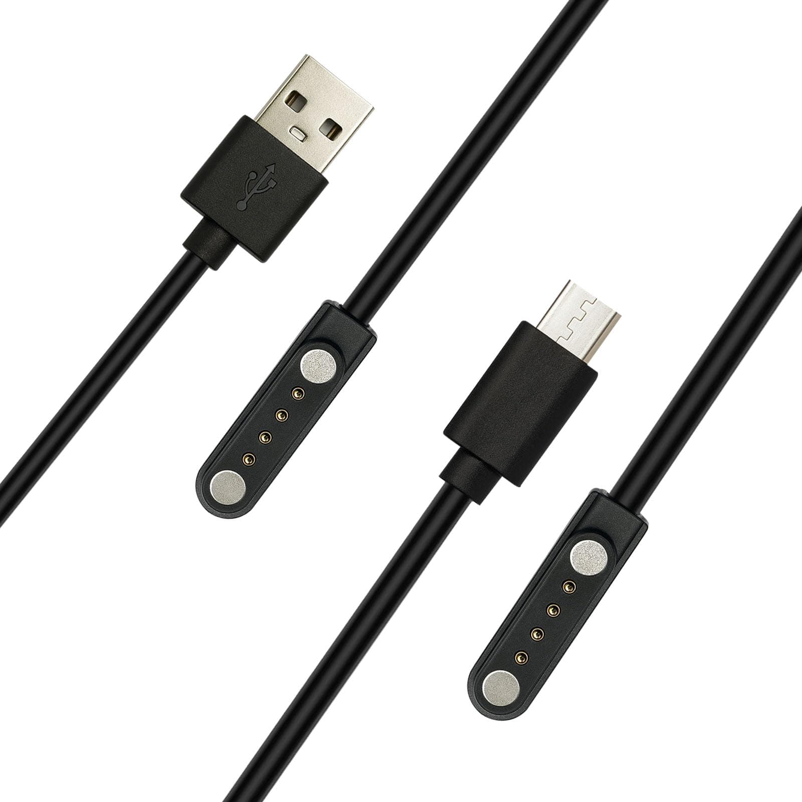 HMLXSH 2 Pack Magnetic Charger Cables fits for PLAUD Note AI Voice Recorder,3.61 FT USB and Type-c AI Smart Recorder Charging Cord Replacement,Accessories.