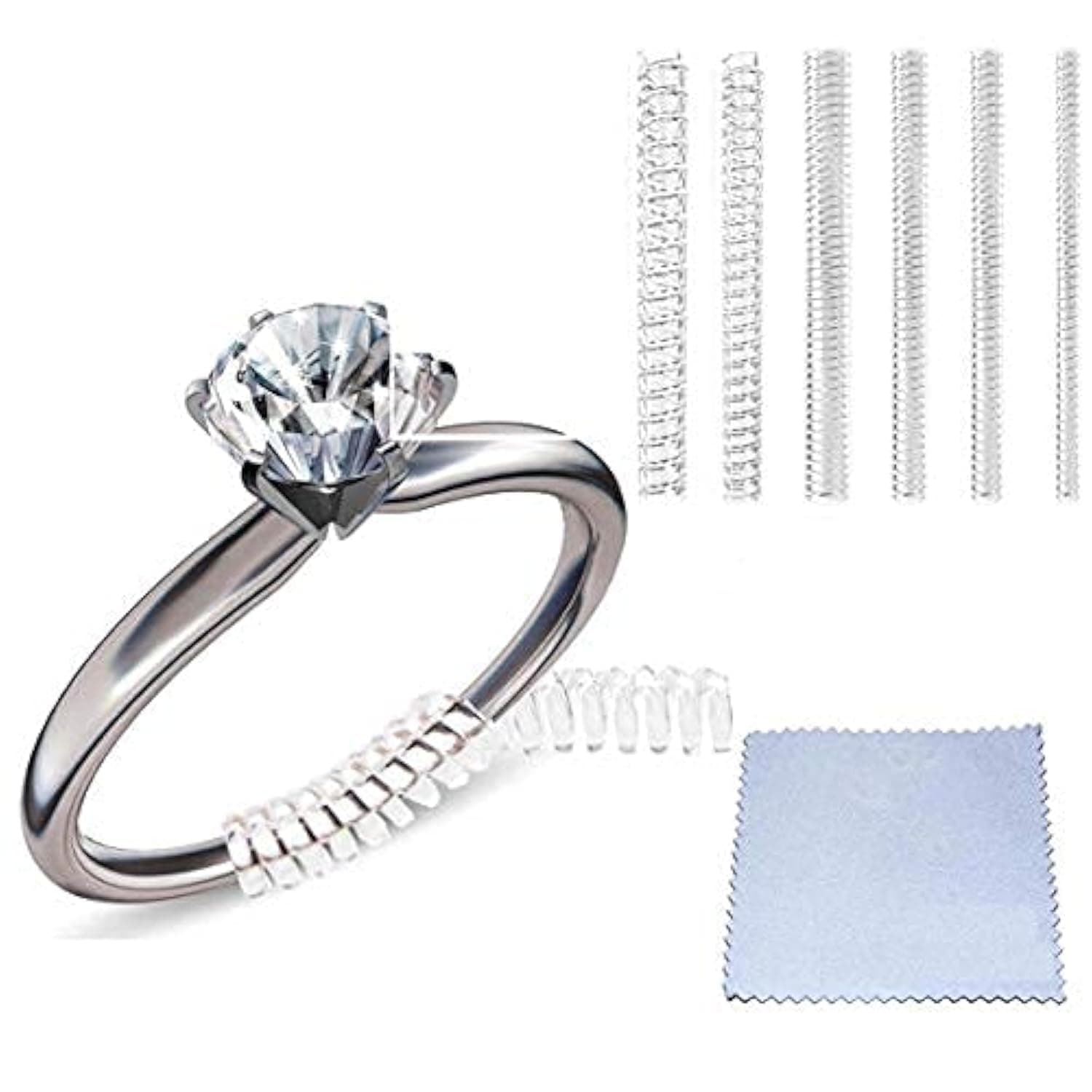 Ring Sizer Adjuster for Loose Rings, Resizer for Ring Adjuster Smaller, Rings Spacer,Tightener and Guards-12 Pcs