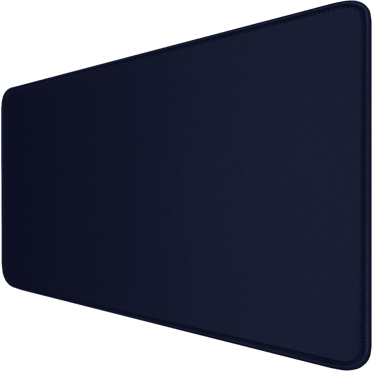 Large Gaming Mouse Pad with Stitched Edges, 47.3 X 23.6 in Desk Pad Durable Non-Slip Natural Rubber Base, Waterproof Computer Keyboard Mat for Esports Pros, Gamer, Desktop, Blue