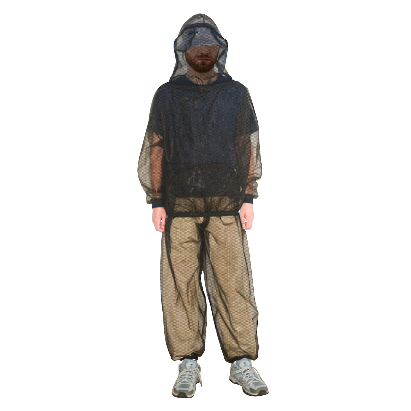 South to East Mosquito Suit, Hooded Mesh Jacket & Pants for Men & Women-XXL