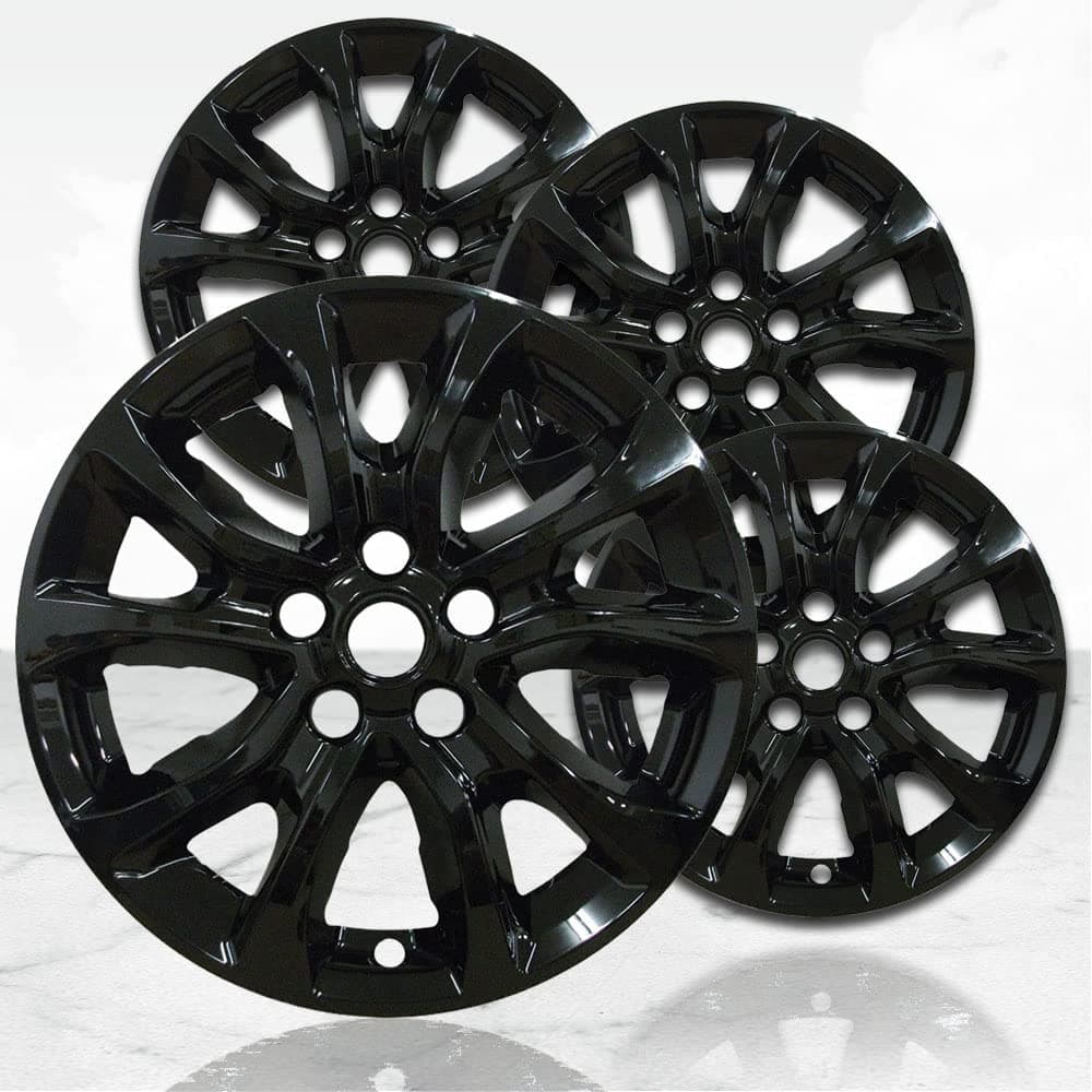 17" 4pc Gloss Black Wheel Skins (Set of 4) for Chevrolet Equinox 2018-2021