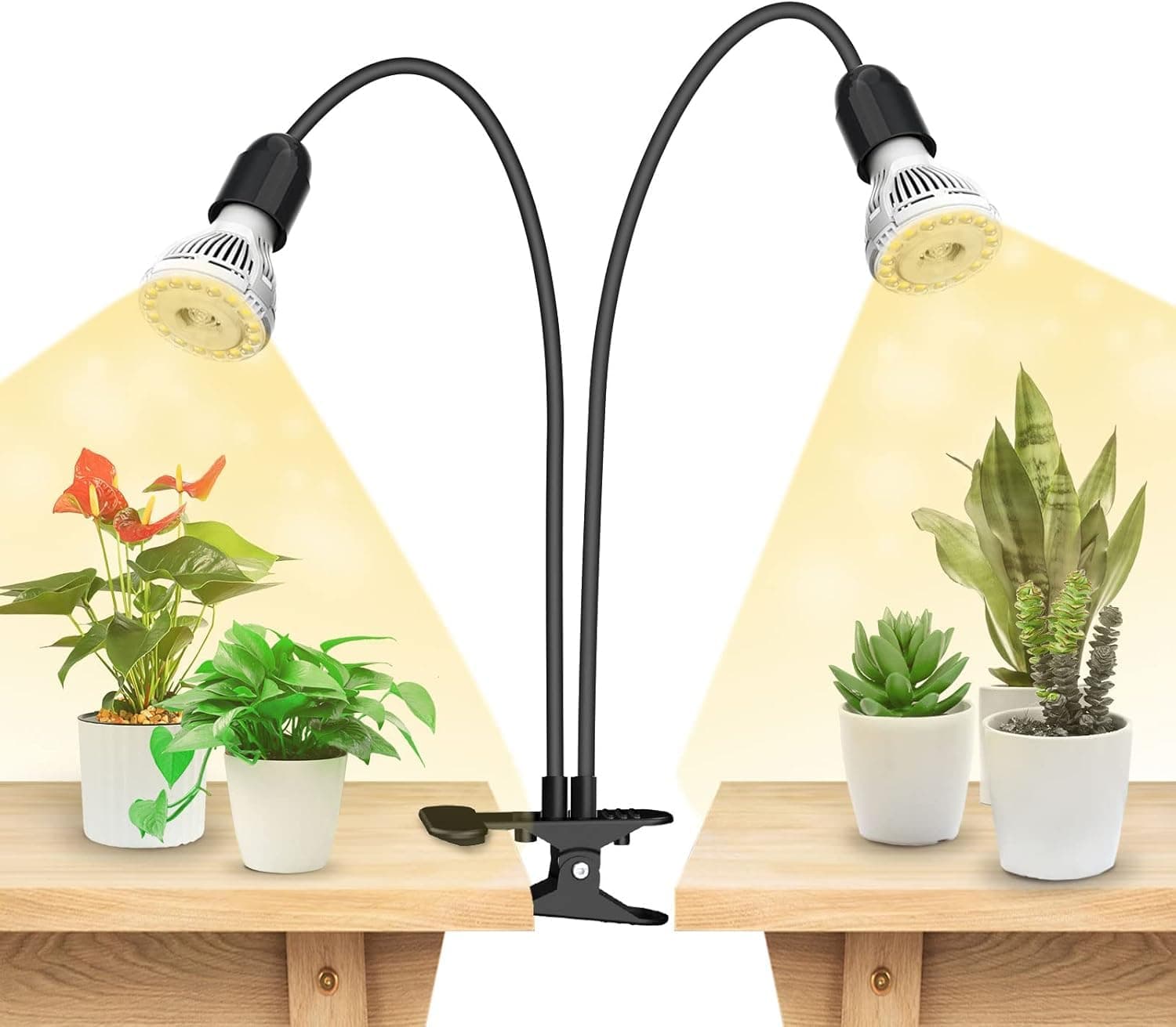 SANSI Grow Light, Full Spectrum Grow Lights for Indoor Plants 20W Gooseneck