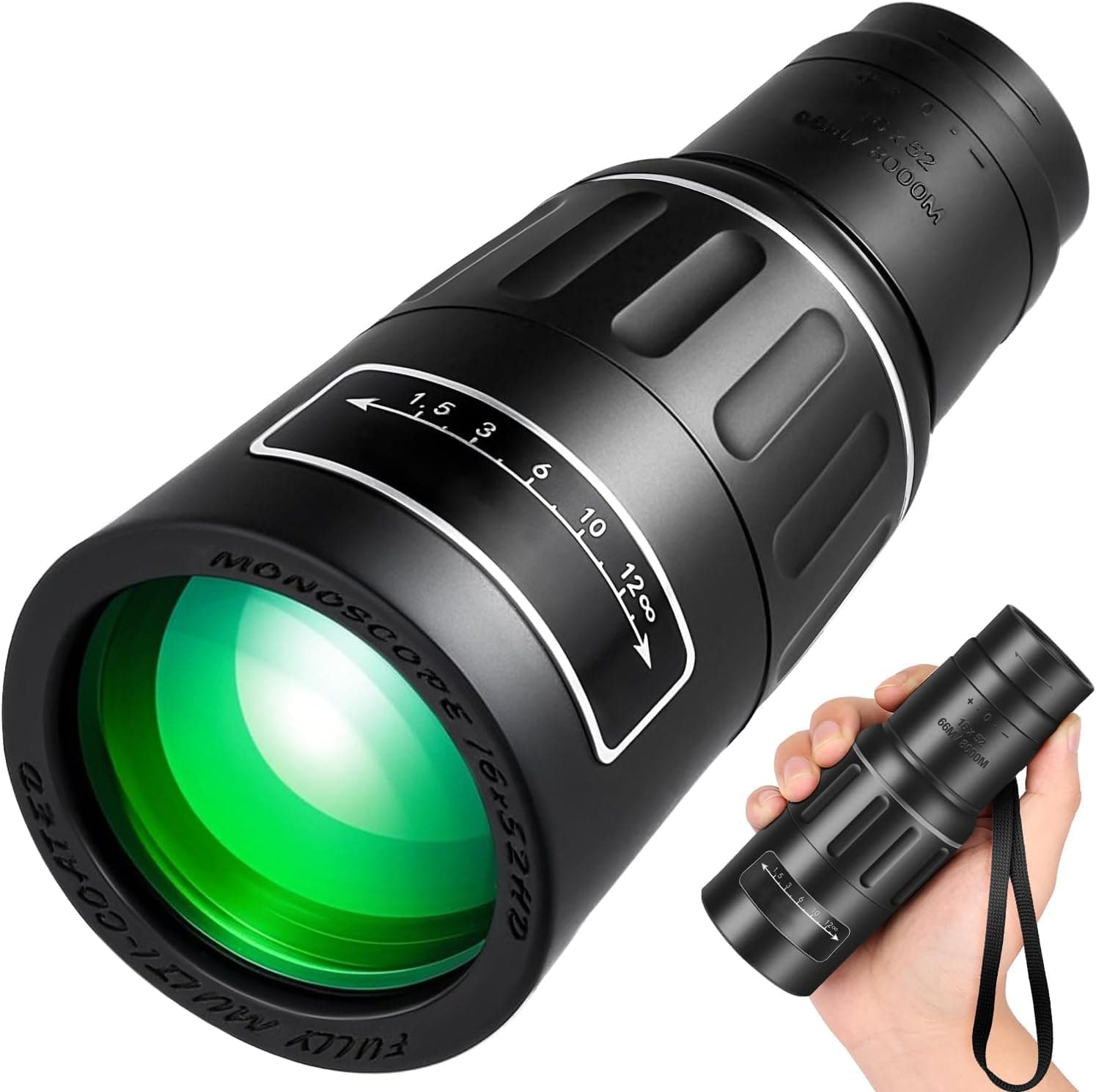 Birthday Gifts for Men Dad Husband Him, 14x52 Monocular Telescope, High Powered FMC & BAK4 Scope, Gifts for Christmas, Outdoors Hiking Gifts