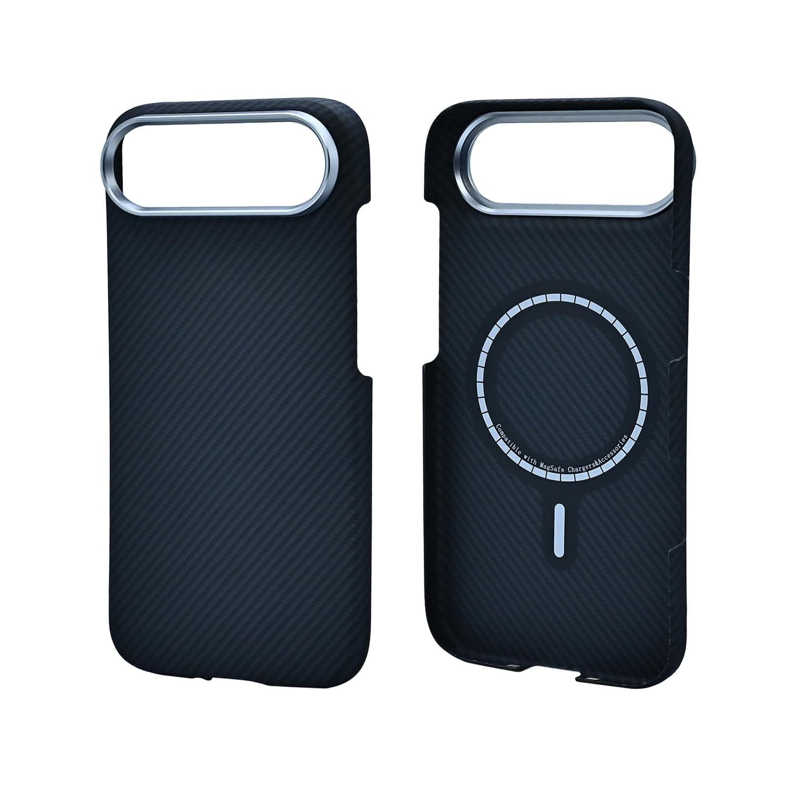 HoloMate Carbon Fiber iPhone 17 Air Case, MagSafe Compatible, Ultra Slim Lightweight Aramid Fiber Protective Cover (Black, iPhone 17 Air Case)